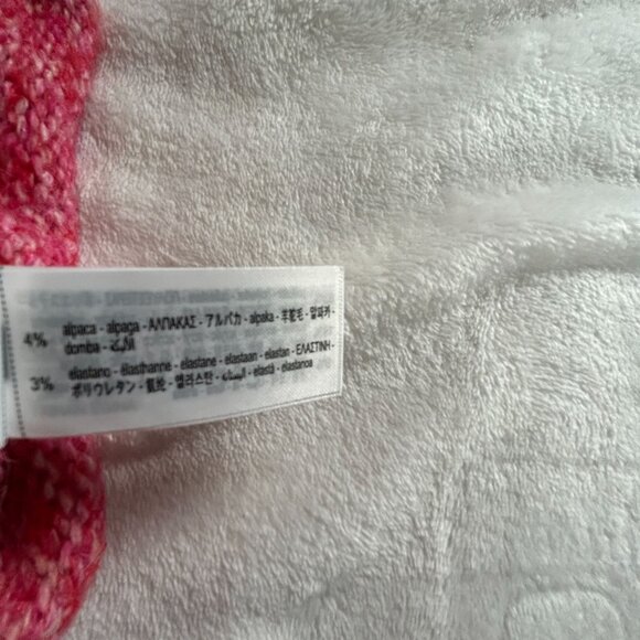 Zara Women Sleeveless Turtleneck Sweater Vest Medium Pink Knit Pullover Cozy New - Picture 4 of 8